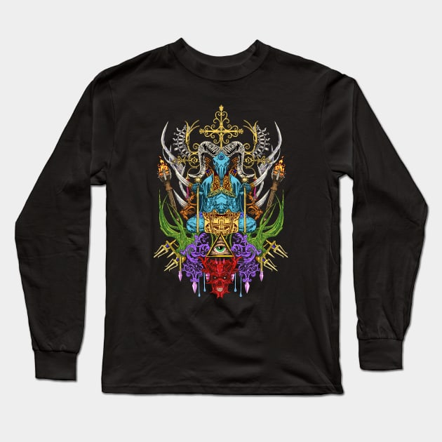 Blue God Long Sleeve T-Shirt by Soth Studio